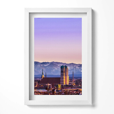 Tablou living cu rama decorativ Alpii germani din München