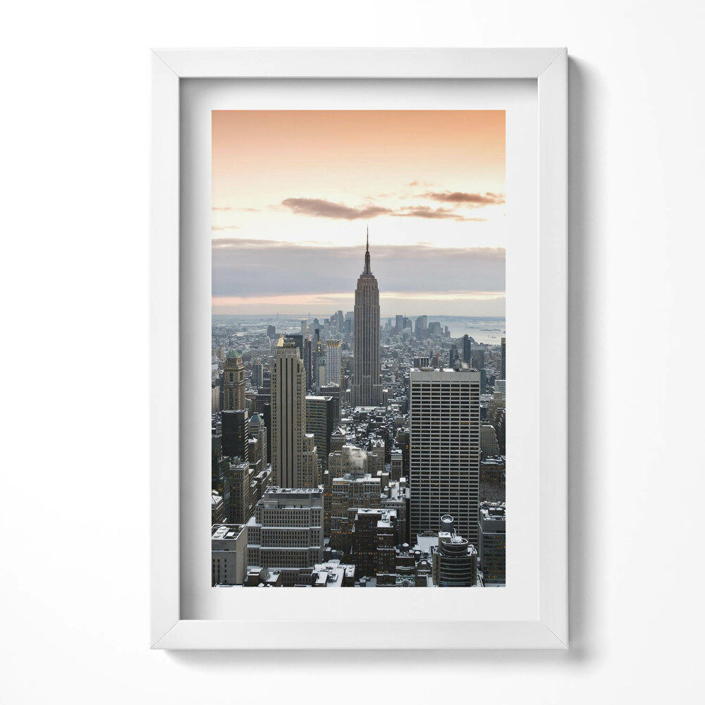 Tablou living cu rama decorativ Panorama arhitecturii orașului New York