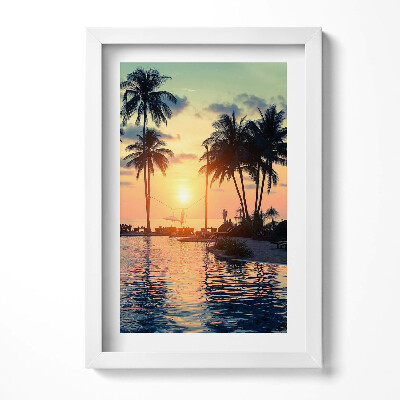 Tablou rama decorativ Palmieri în lumina soarelui