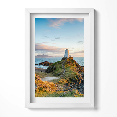 Tablou rama decorativ Un far singuratic pe o stâncă