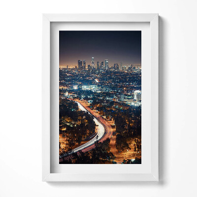 Tablou rama decorativ O vedere de sus a orașului noaptea