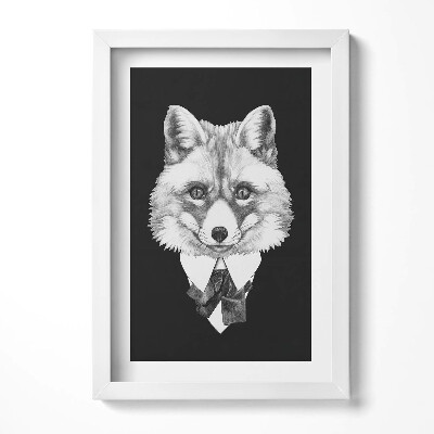 Tablou rama decorativ Ilustrație cu cap de vulpe