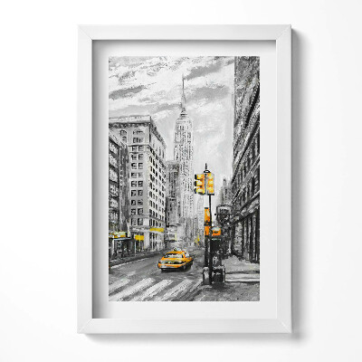 Tablou rama decorativ Străzile din Empire State Building