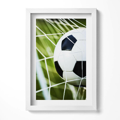 Tablou living cu rama decorativ Mingea în poartă