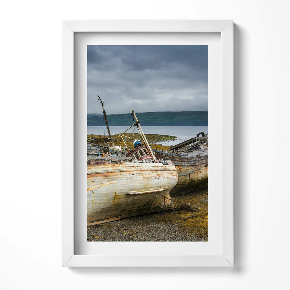 Tablou rama decorativ Golful Salen și bărcile