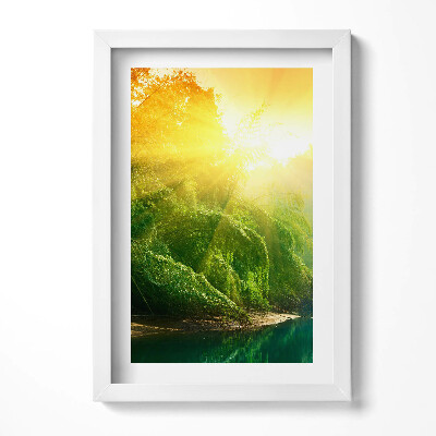 Tablou rama decorativ Peisaj natural în razele soarelui