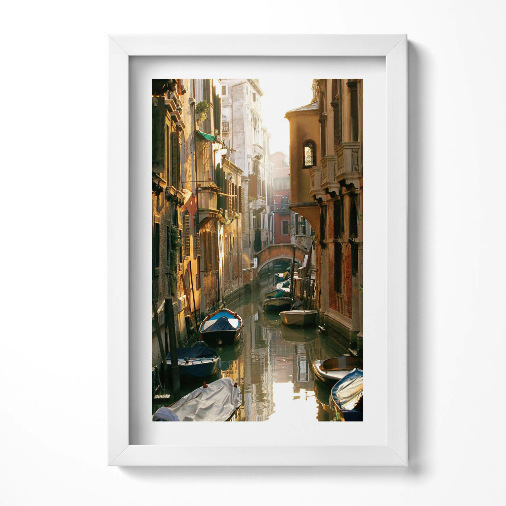 Tablou living cu rama decorativ Romantismul Veneției Canalul Mare