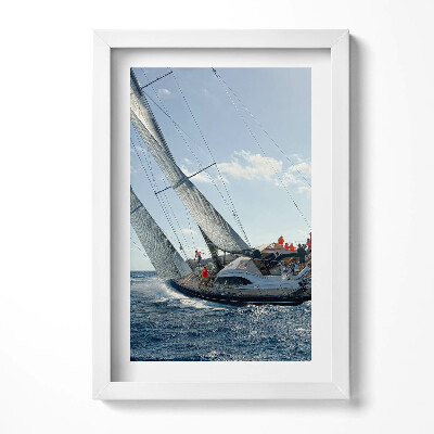 Tablou rama decorativ Regata de iahturi cu pânze