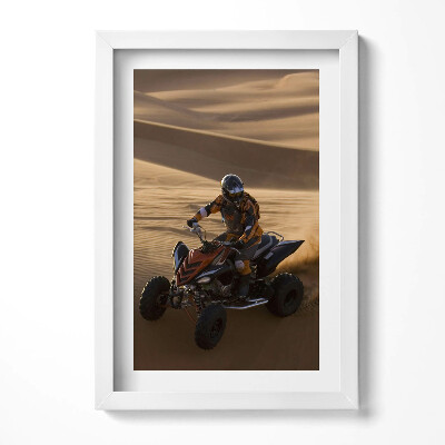 Tablou living cu rama decorativ Plimbare cu ATV-ul în deșert