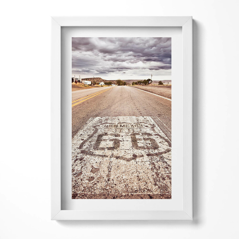 Tablou rama decorativ Drumul statului american Ruta 66