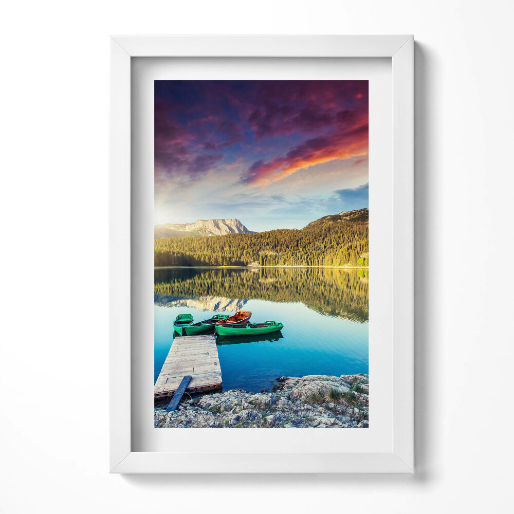 Tablou living cu rama decorativ Peisaj fluvial