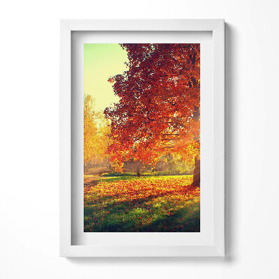 Tablou rama decorativ Parc de toamnă