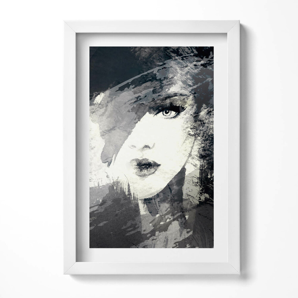 Tablou rama decorativ Femeie în stil acuarelă