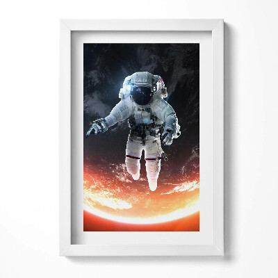 Tablou rama decorativ Astronautul în spațiu
