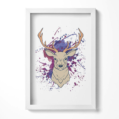 Tablou rama decorativ Ilustrație vectorială de cerb