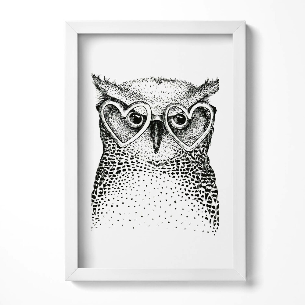 Tablou living cu rama decorativ Ilustrații desenate manual