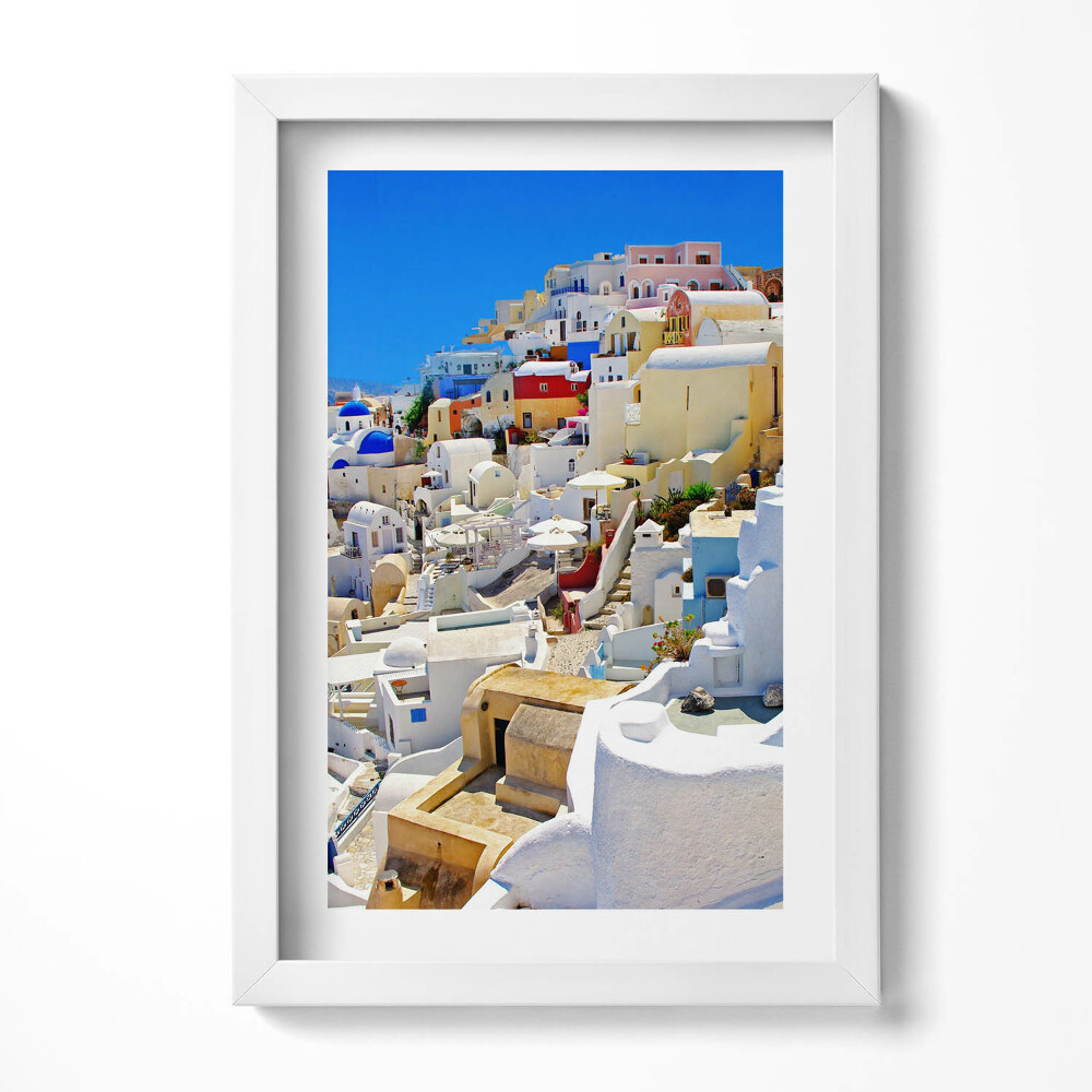 Tablou rama decorativ Grecia Santorini