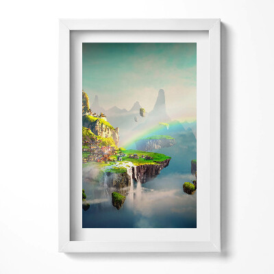 Tablou living cu rama decorativ Scene fantastice în stil chinezesc