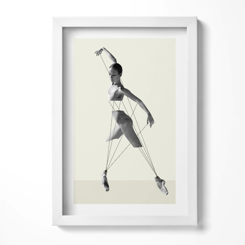 Tablou living cu rama decorativ Dansatoare abstractă