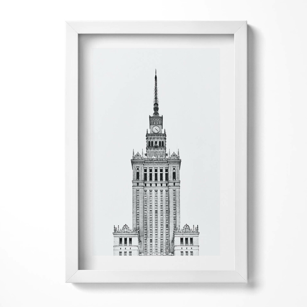 Tablou living cu rama decorativ Palatul Culturii și Științei Varșovia