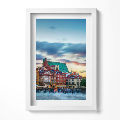 Tablou living cu rama decorativ Orașul Vechi al Castelului din Varșovia