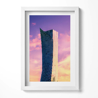 Tablou living cu rama decorativ Zgârie-nori în Varșovia