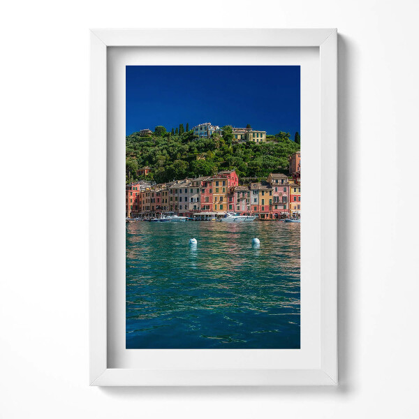 Tablou living cu rama decorativ Nave care navighează în Portofino