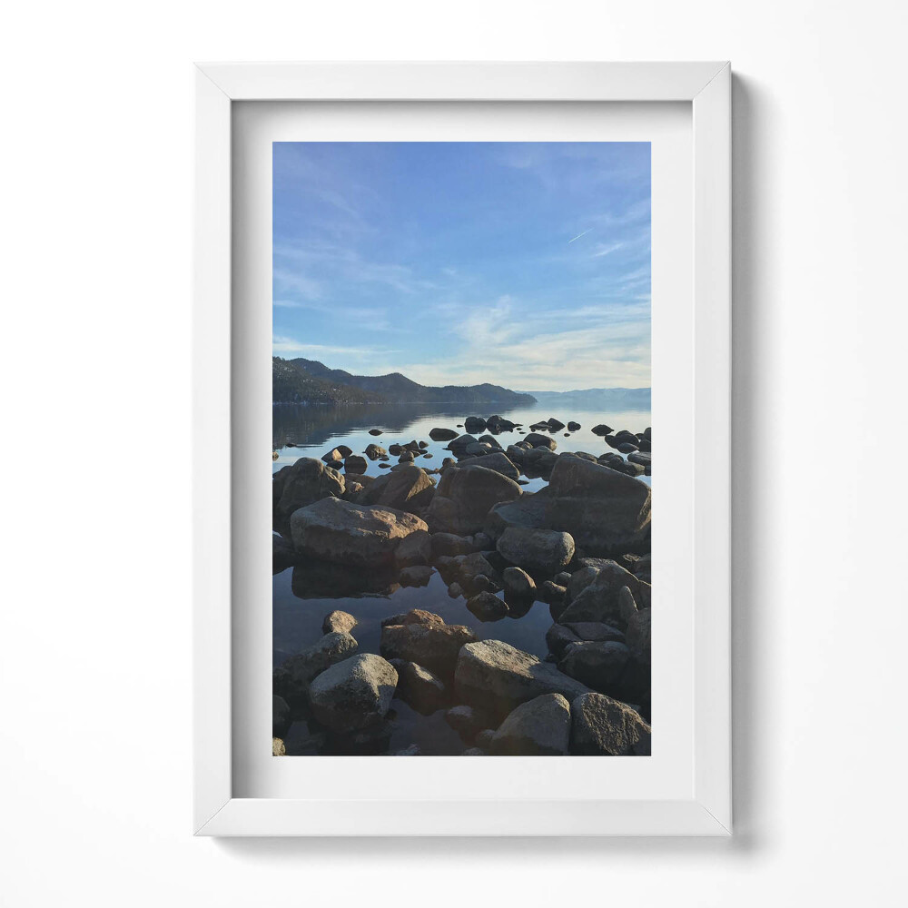 Tablou rama decorativ Pietre sub un cer înnorat