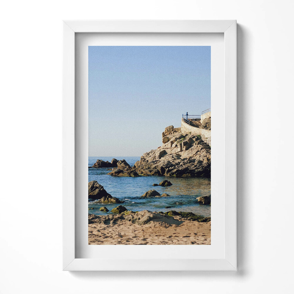 Tablou living cu rama decorativ Plajă pe Costa Brava