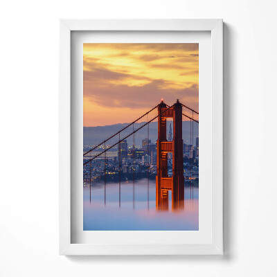 Tablou living cu rama decorativ Podul San Francisco