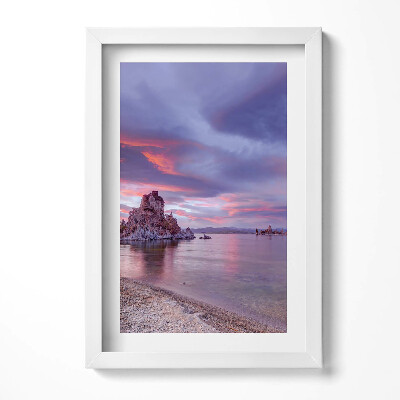 Tablou rama decorativ Răsărit de soare Lacul Mono California