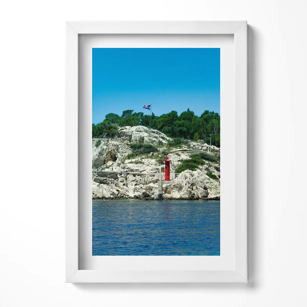 Tablou living cu rama decorativ Traseu pitoresc Split Croația