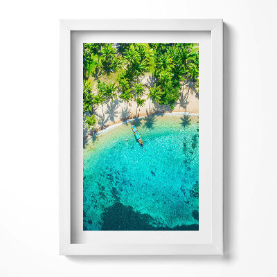 Tablou living cu rama decorativ Plaja tropicală din Koh Tao