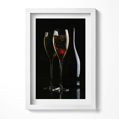 Tablou rama decorativ Pahare de șampanie