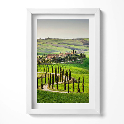 Tablou living cu rama decorativ Peisaj cu atmosferă italiană