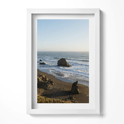 Tablou living cu rama decorativ Peisaj de pe litoral