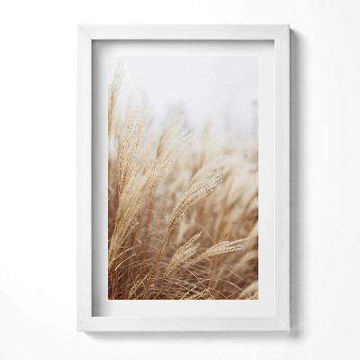 Tablou rama decorativ Cereale cu iarbă boho Nature