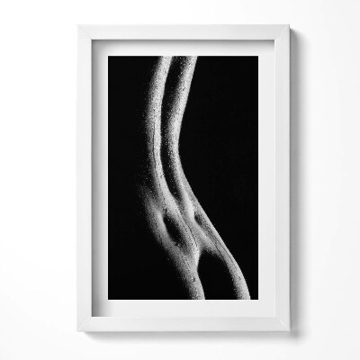 Tablou living cu rama decorativ Corpul uman - spatele unei femei senzuale