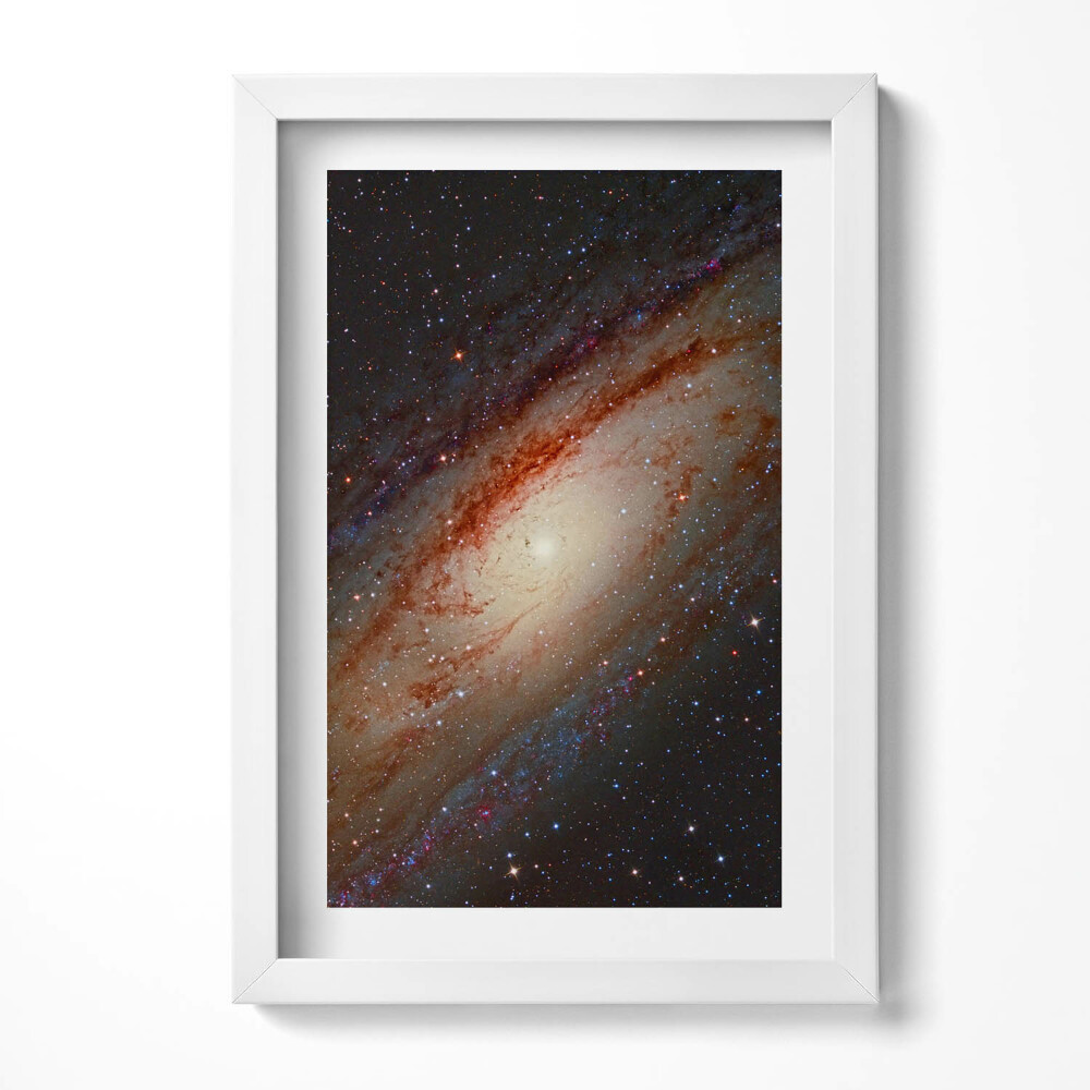 Tablou living cu rama decorativ Galaxie spațială și stele