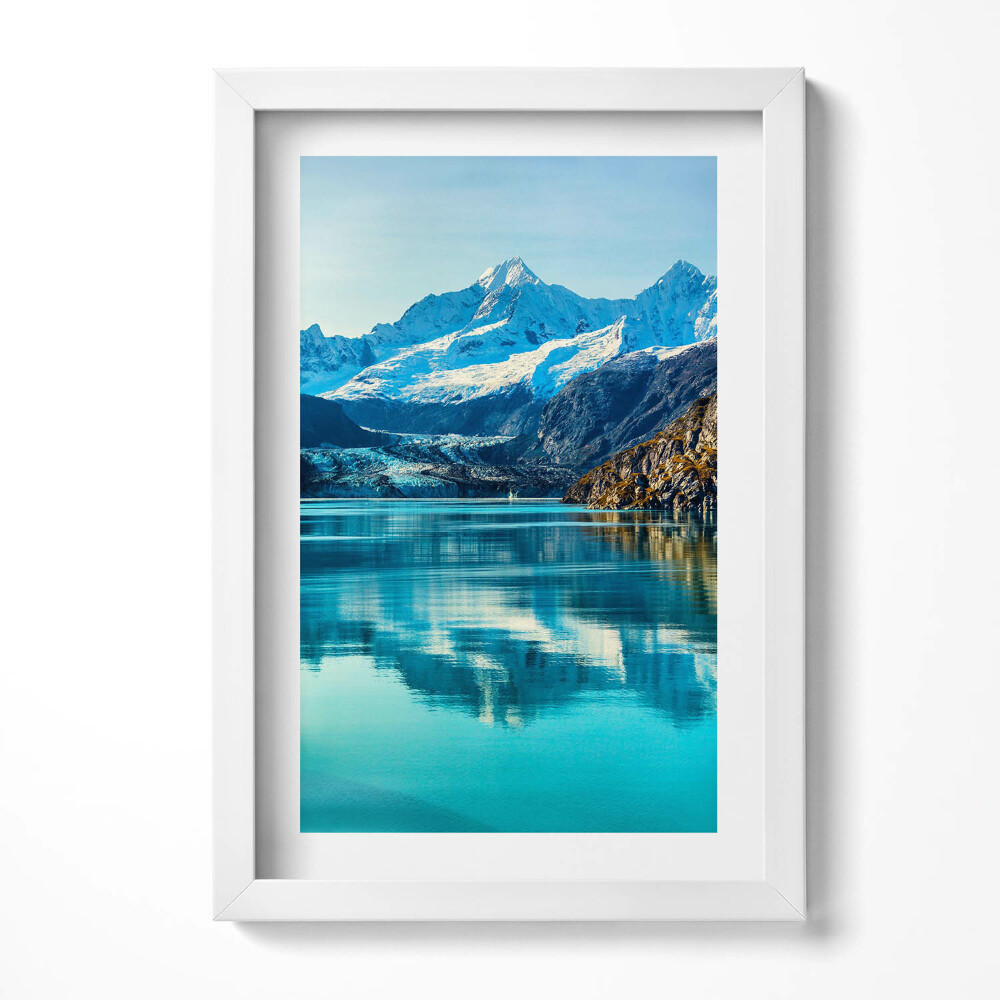 Tablou rama decorativ Peisaj frumos al unui lac de munte