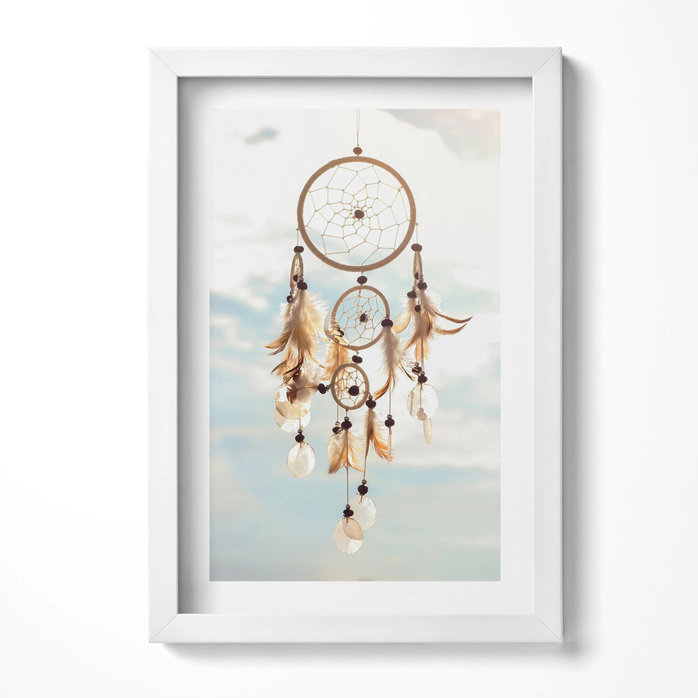 Tablou rama decorativ Captator de vise boho pe cer