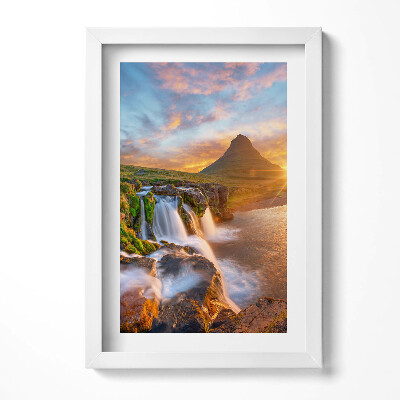 Tablou rama decorativ Peisaj natural la apus