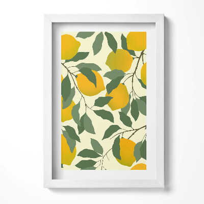 Tablou rama decorativ Ilustrație pentru bucătăria lămâilor siciliene