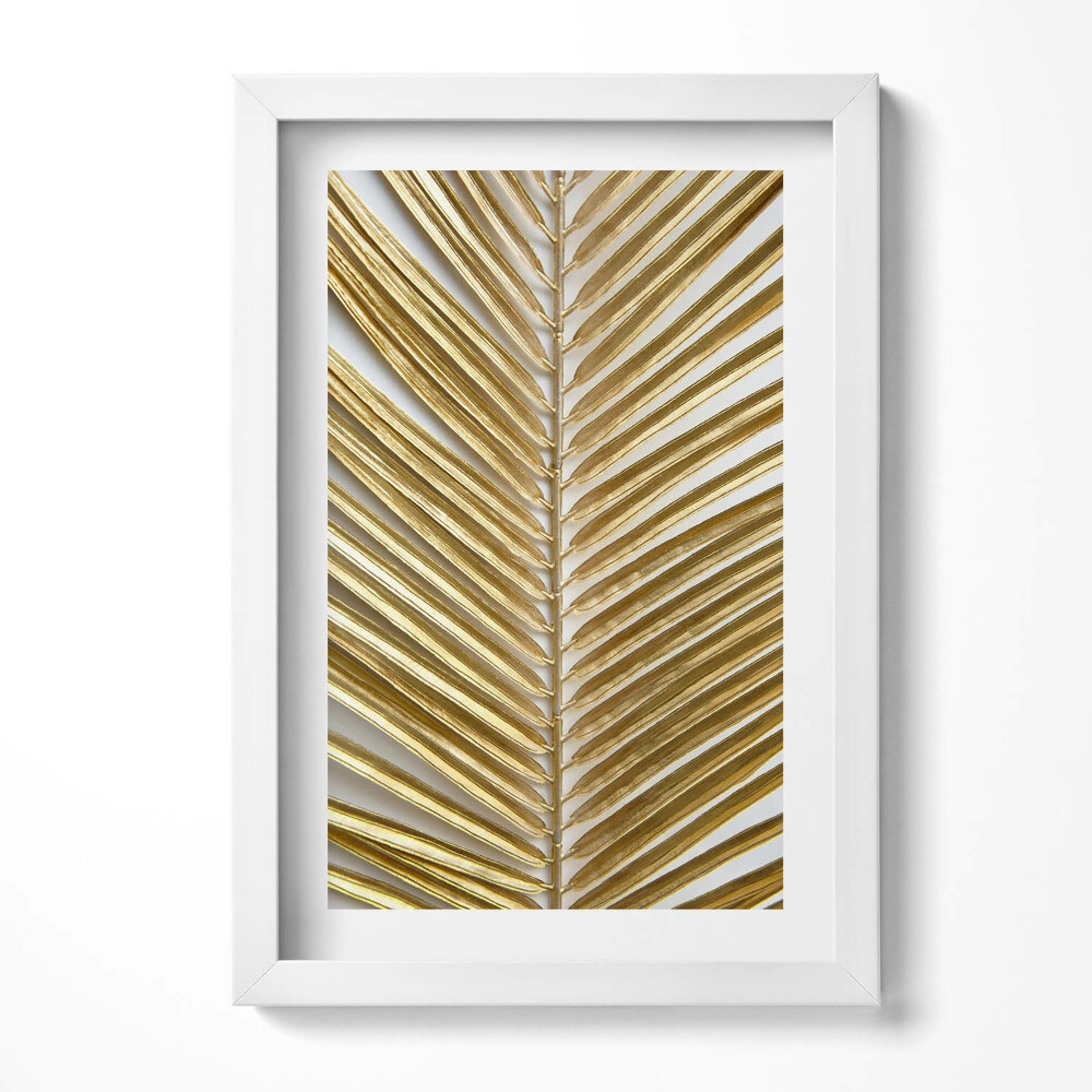 Tablou living cu rama decorativ Glamourul foii de aur