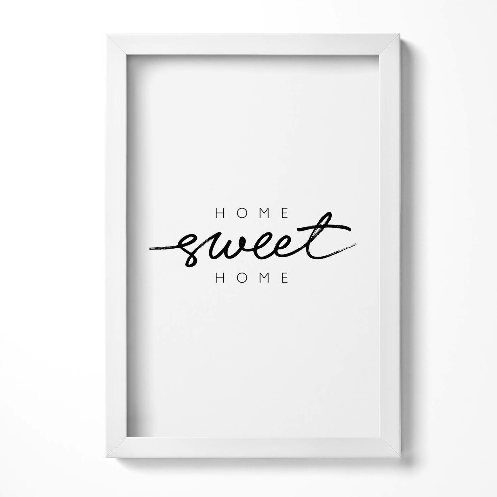 Tablou living cu rama decorativ Inscripție decorativă pentru apartament «Acasă, dulce casă»