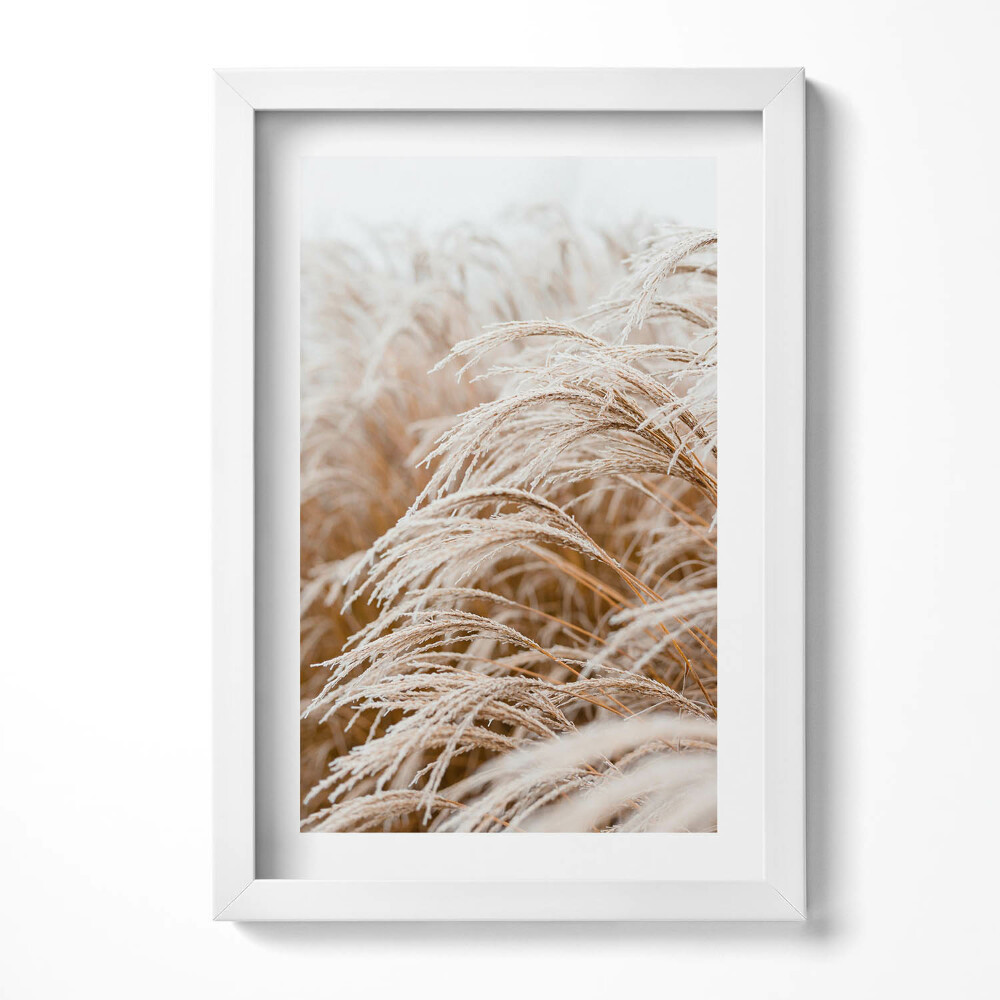 Tablou rama decorativ Ierburi delicate boho