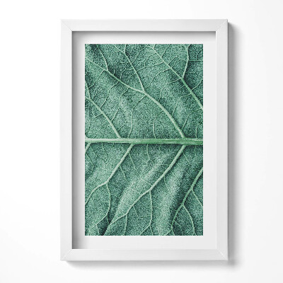 Tablou rama decorativ Prim-plan al nervurilor frunzelor