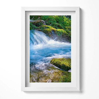 Tablou living cu rama decorativ Un pârâu repetat în pădure