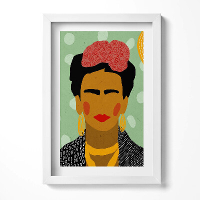 Tablou rama decorativ Ilustrație portret a Fridei