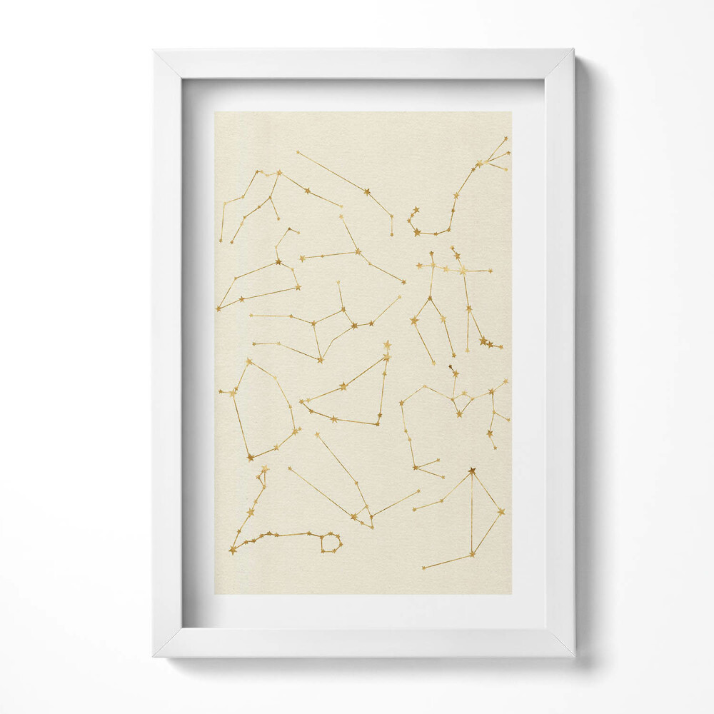 Tablou rama decorativ Constelațiile zodiacale